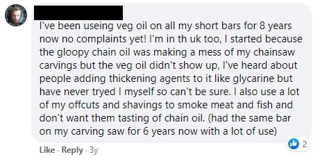 bar oil alternative