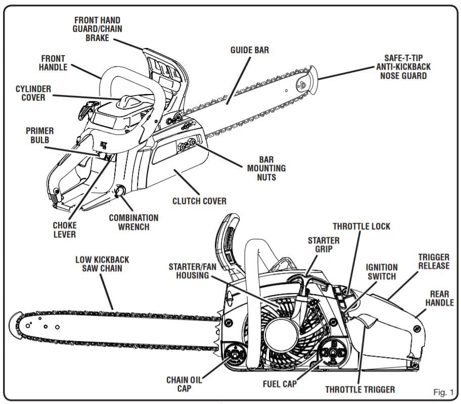 homelite super xl automatic chainsaw air parts diagram