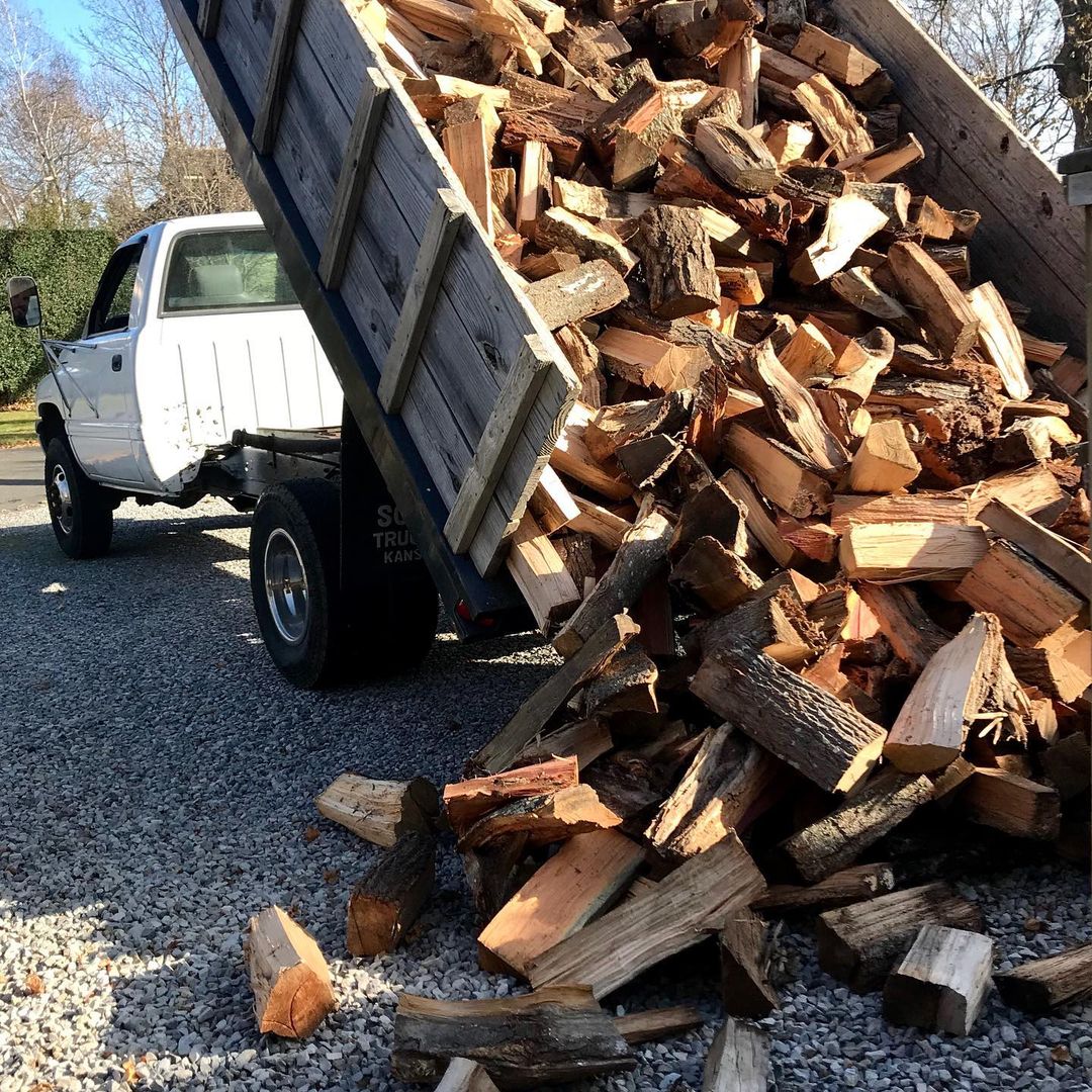 what a truck cord of wood looks like