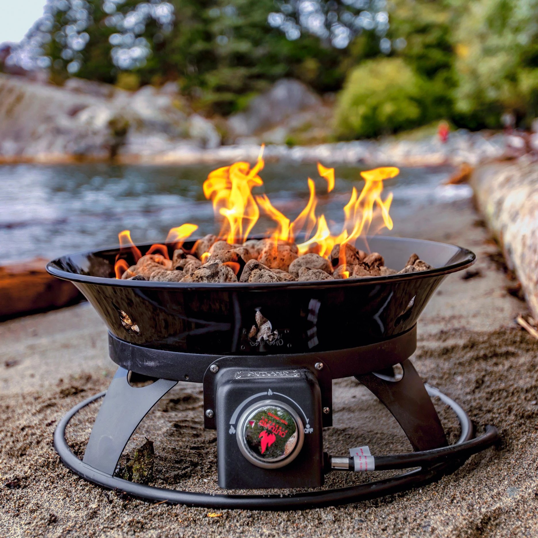 Portable Propane Fire Pits, Heininger Portable Propane Outdoor Fire Pit