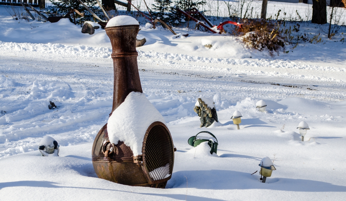 chiminea fire pit cover