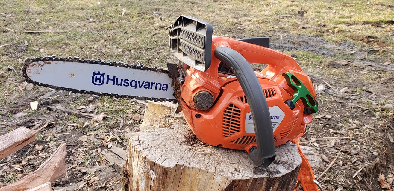 husqvarna t435 top handle chainsaw review