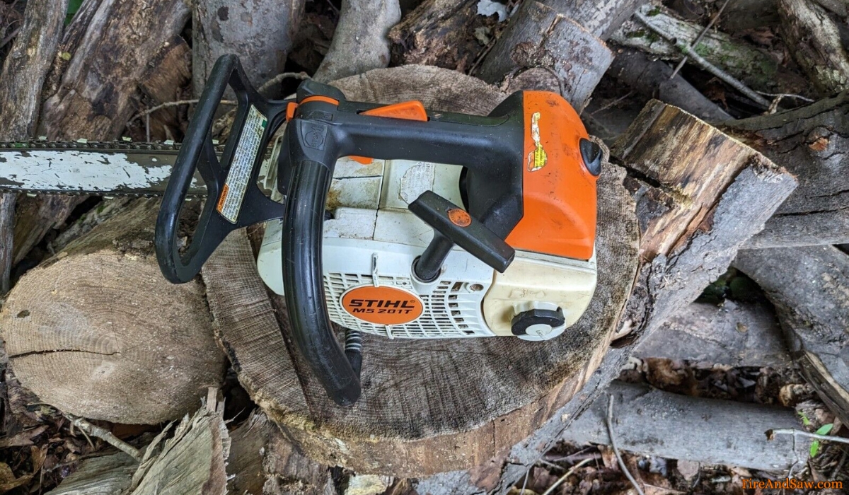 testing trying top handle chainsaws