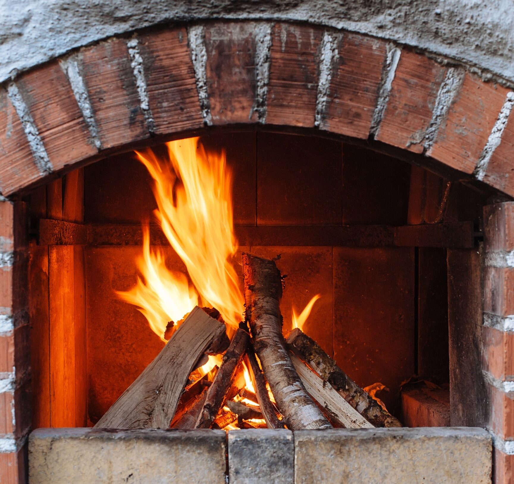 how to clean fireplace brick and mortar