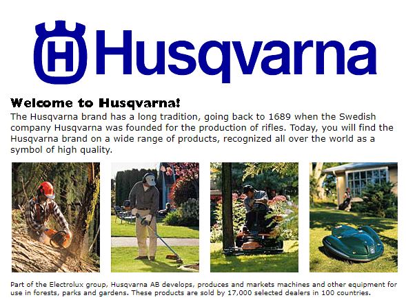first husqvarna website year 2000