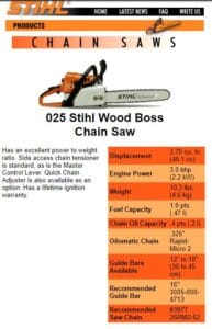 Stihl 025 Chainsaw Review 2023: Specs, Features, Manual, Price