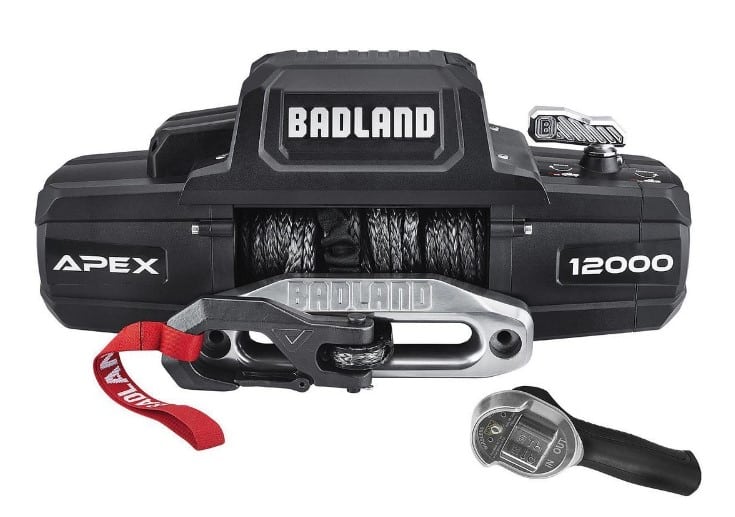BADLAND APEX 12,000 lb. Winch with Synthetic Rope and Wireless Remote