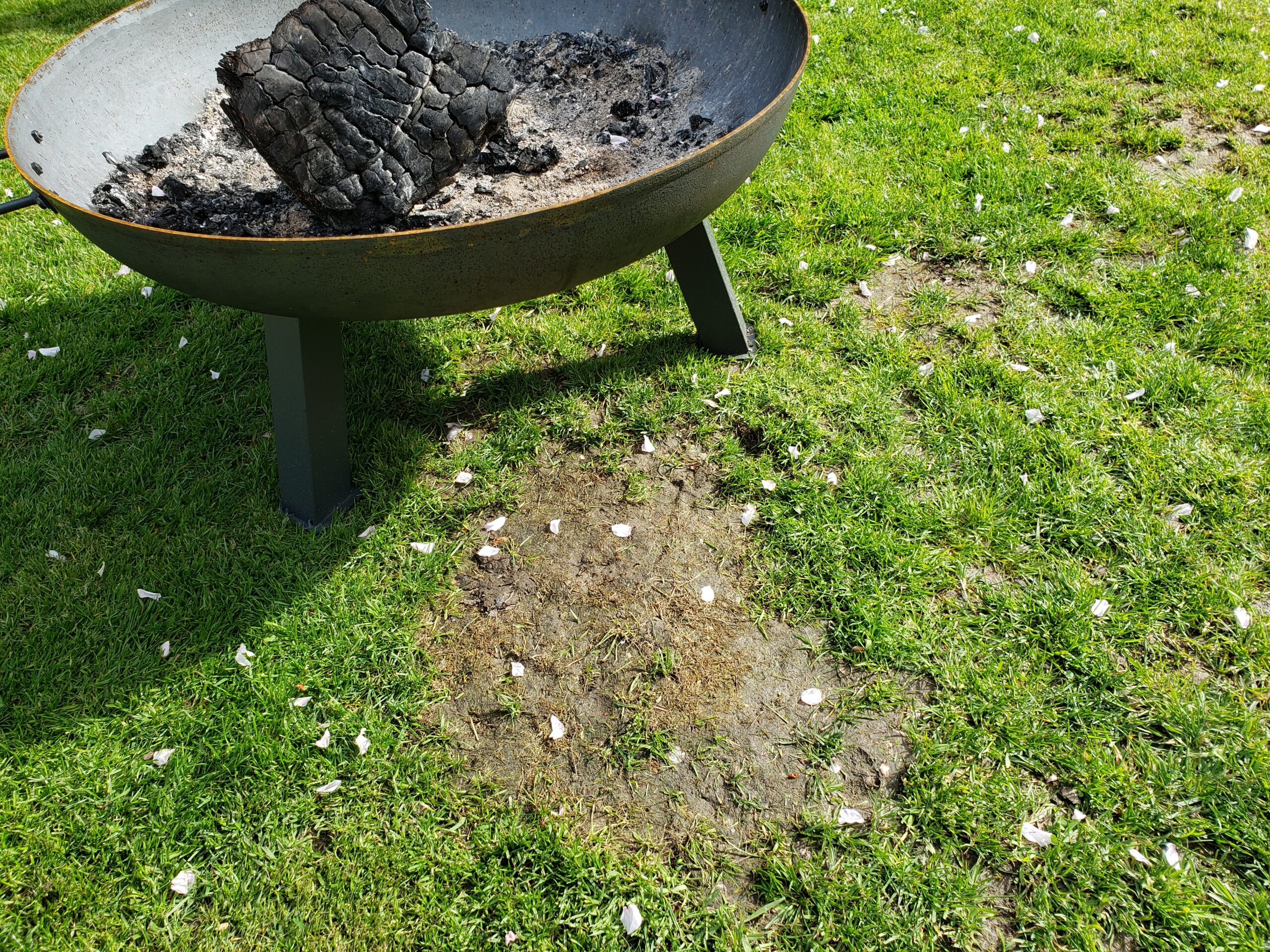 Fire Pit On Grass 5 Best Ways To, Can You Place A Propane Fire Pit On Grass