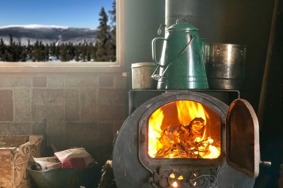 compact wood burning stove