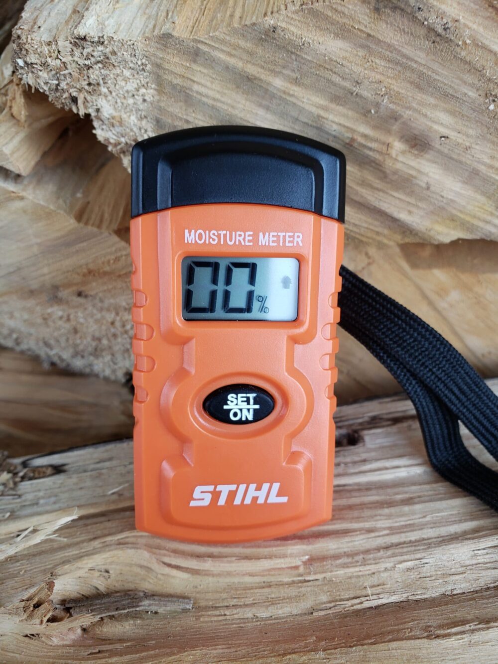 Handheld Wood Moisture Test Meter LCD Moisture Tester for Wood Moisture Detector for Firewood Paper Humidity Measuring, Size: Large, Orange