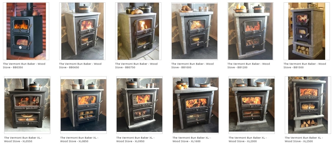 vermont bun baker wood stove range