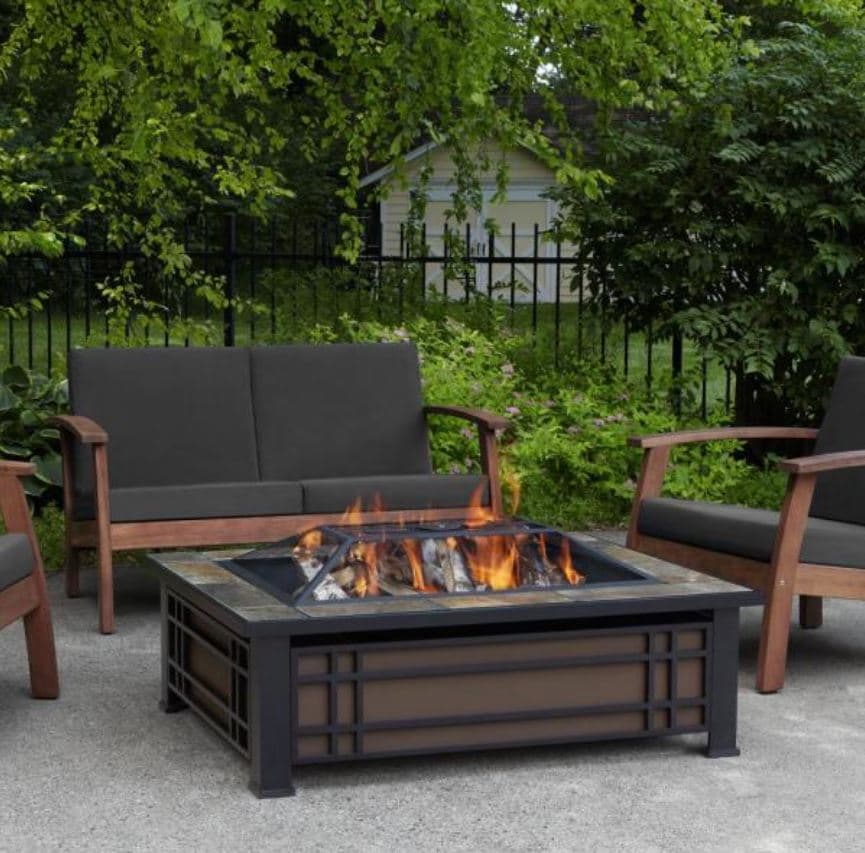 best wood burning fire table