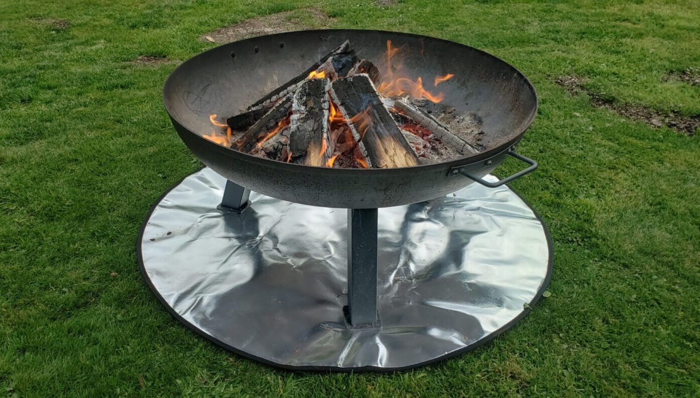 safeparty 38" fire pit mat review