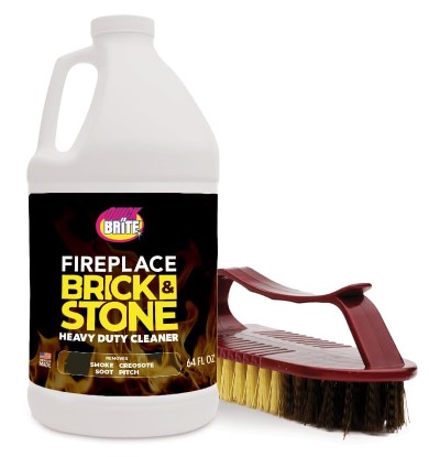 Quick N Brite Fireplace Gel Cleaner with Scrub Brush for Brick Stone Rock Tile and Marble Nonabrasive Fireplace Cleaner Made in the USA 16 on Quick N Brite Fireplace Gel Cleaner with Scrub Brush for Brick Stone Rock Tile and Marble Nonabrasive Fireplace Cleaner Made in the USA 16 on