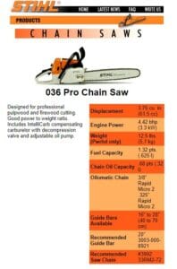 Stihl 036 Chainsaw Review 2023: Specs, Price, Parts, Alternatives