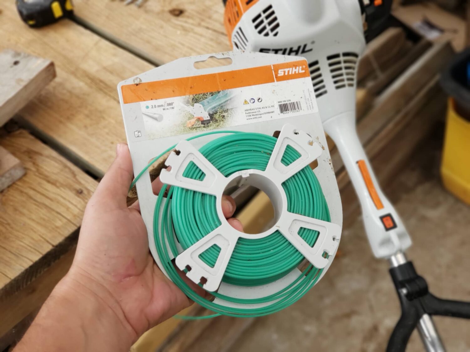 stihl trimmer line feed problems