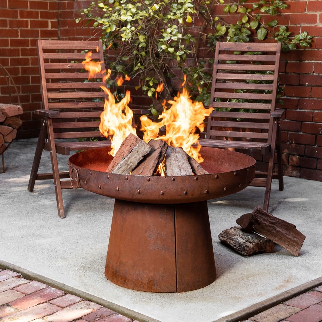 rustic fire pits