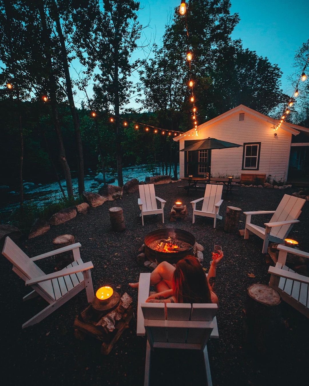 rustic campfire aesthetic