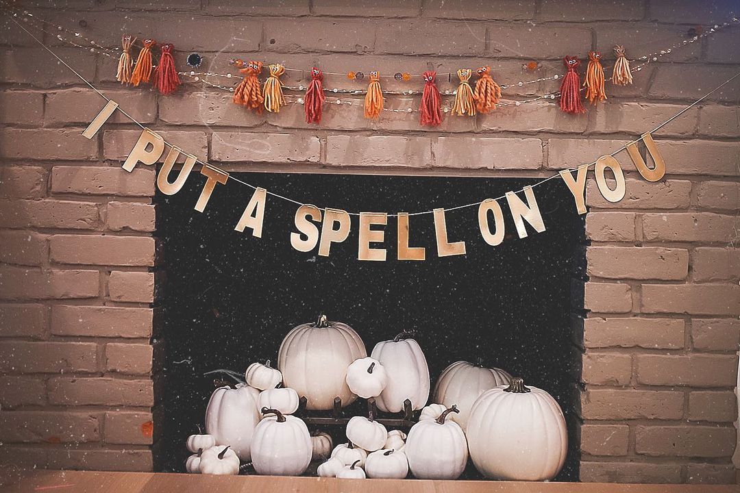empty fireplace decorations