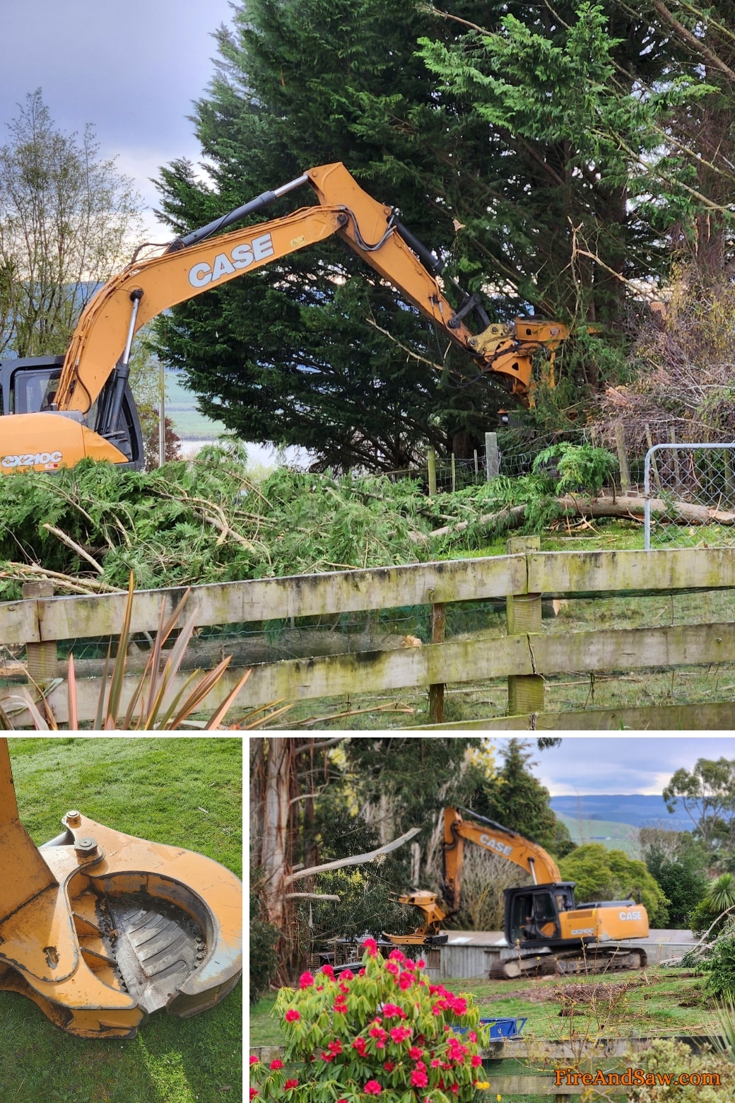 how to remove a stump with a digger