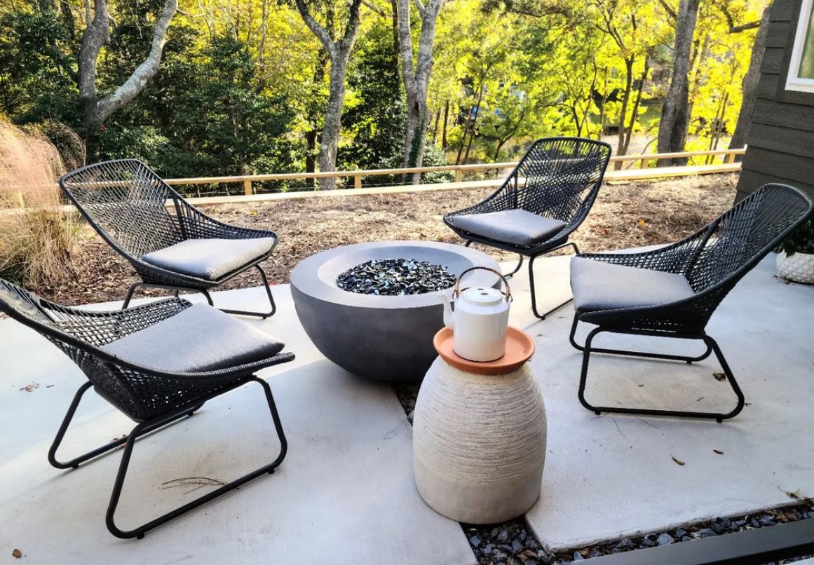 how to cover fire pit propane tank