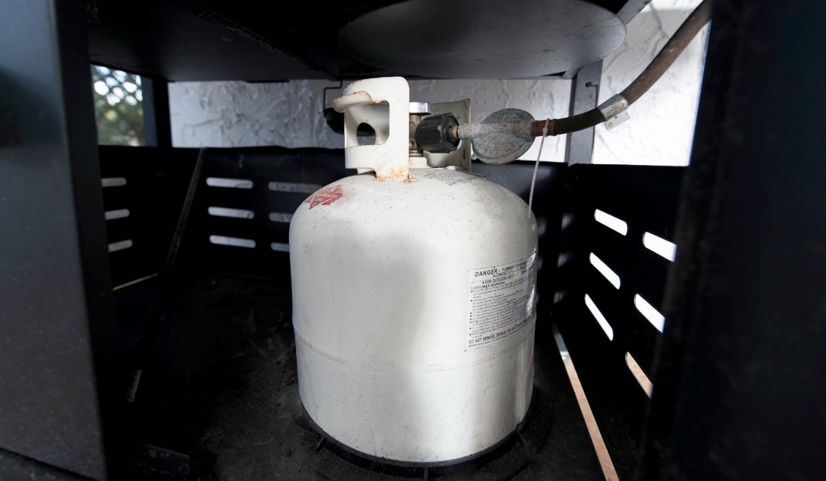 How to cover propane tank