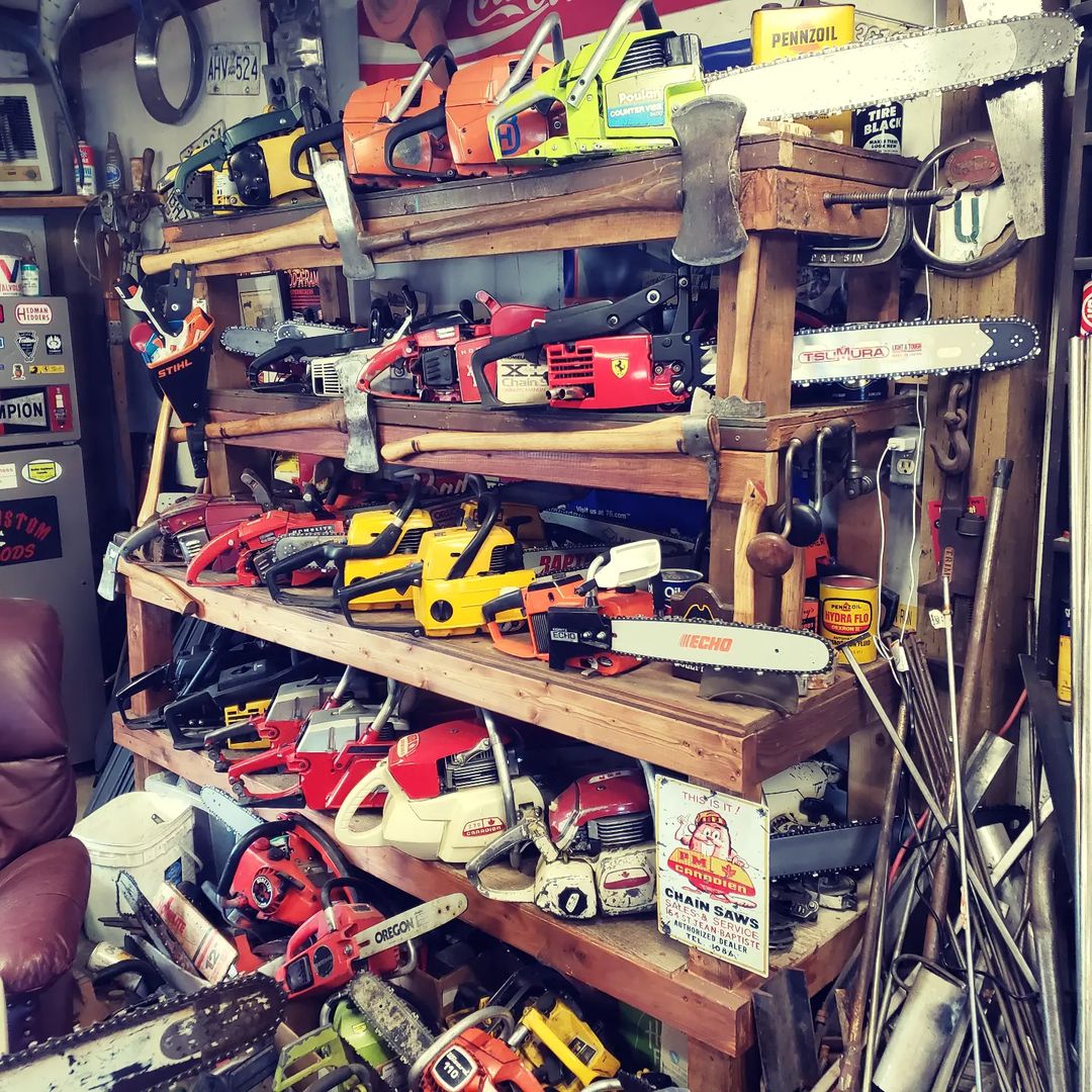 storage for all types and sizes of chainsaw
