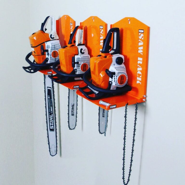 13+ Chainsaw Storage Ideas, Tips, And Tricks Hanging, Shelves...
