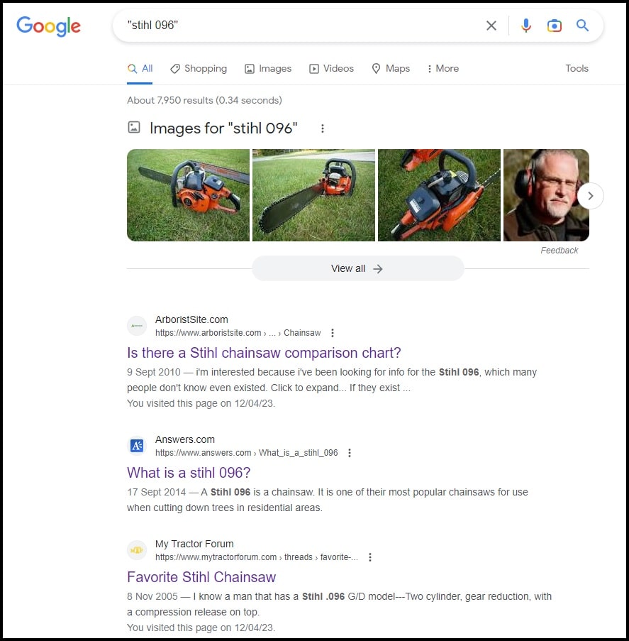 google results for an 096