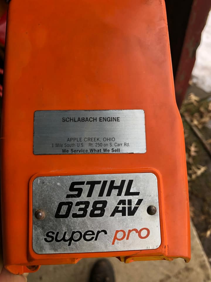 Stihl 038 super pro chainsaw