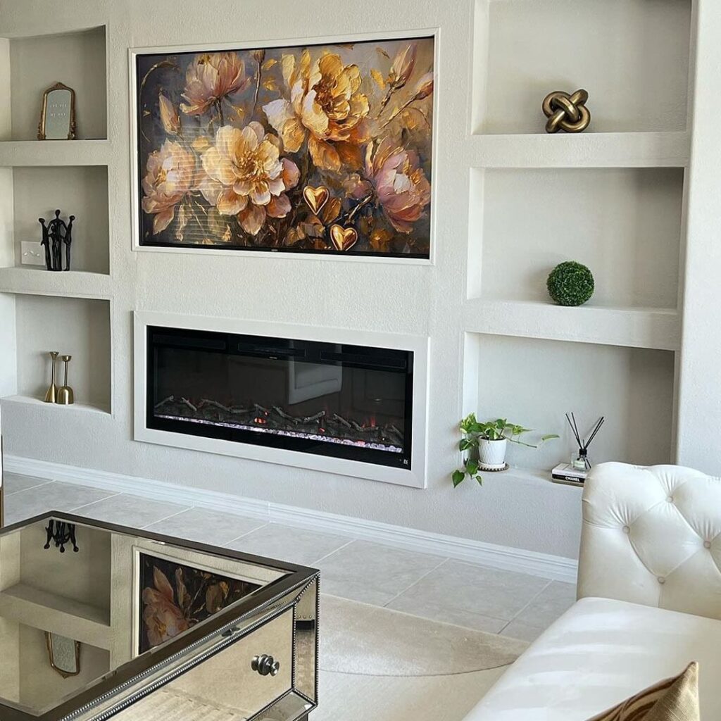 real looking electric fireplace