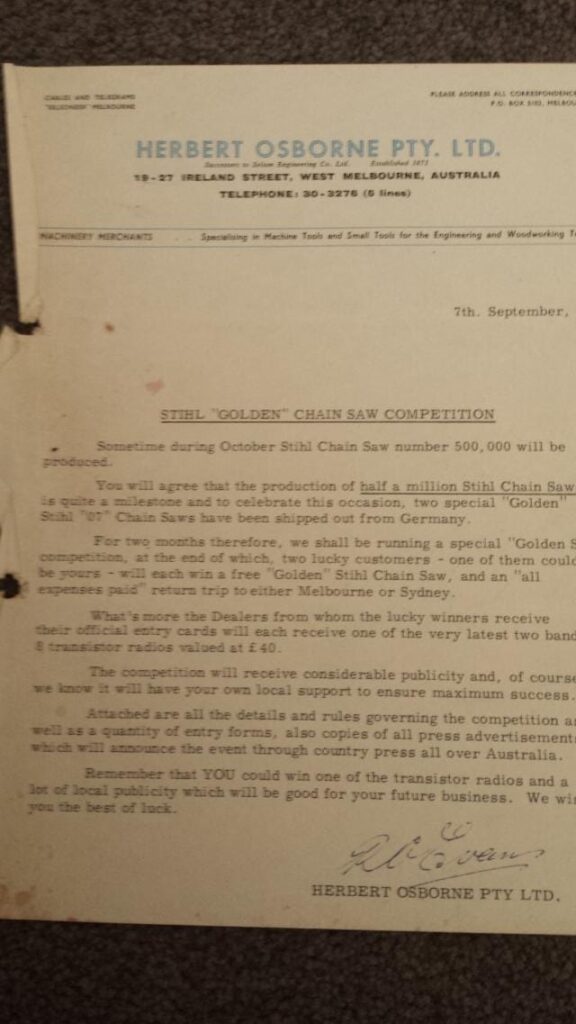 stihl golden contra competition