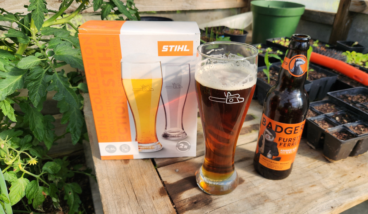 testing stihl beer glasses